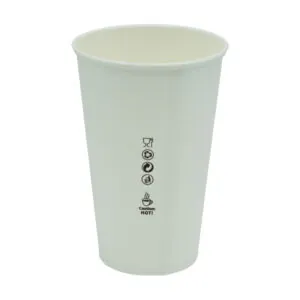 Kubek papierowy Plastic FREE 400ml śr.90mm, biały, bez SUP