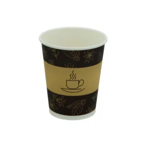 Kubek papierowy Plastic FREE 200ml śr.80mm, 'filiżanka', bez SUP