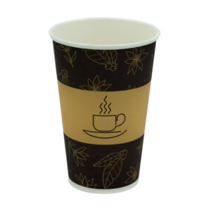 Kubek papierowy Plastic FREE 400ml śr.90mm, 'filiżanka', bez SUP