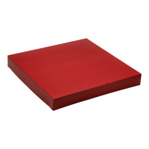 Wieczko papierowe excellent 32×32×4 cm wiśniowe, premium