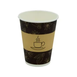 Kubek papierowy Plastic FREE 300ml śr.90mm, 'filiżanka', bez SUP