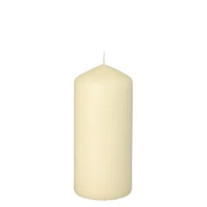 Świeca pieńkowa, średnica 60 mm, 130 mm, kolor: kremowy