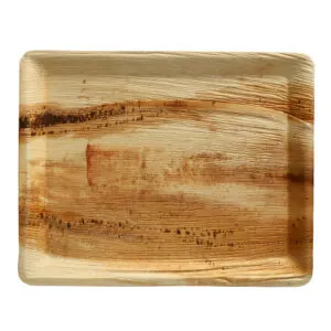 Taca prostokątna z liści palmowych 32x26x2 cm