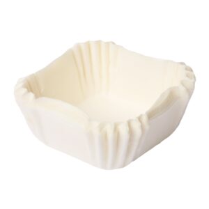 Papilotki białe kwadratowe 35x35x17,5 mm