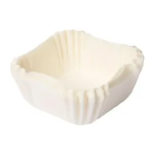 Papilotki białe kwadratowe 35x35x17,5 mm