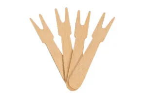 Widelczyk do frytek drewniany 8,5 cm