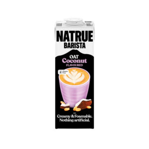 NATRUE Barista Oat Coconut Drink - kremowy napój owsiany, przełamany wyraźnym smakiem kokosa