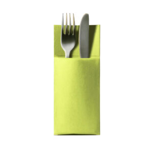 Etui na sztućce DUNI - serwetki kangurki, kiwi 32x38cm 2w