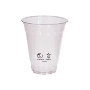Kubek plastikowy PET 300 ml 12oz/śr.96 mm z logo żółw