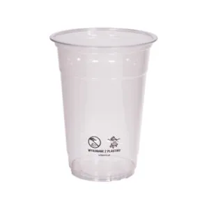Kubek plastikowy PET 400 ml 16oz/śr.96 mm z logo żółw