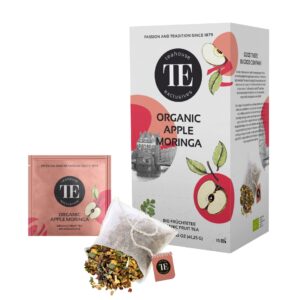 Herbata ORGANIC APPLE MORINGA 3,5g : Słodycz Jabłka i Lekkość Moringa - Teahouse Exclusives