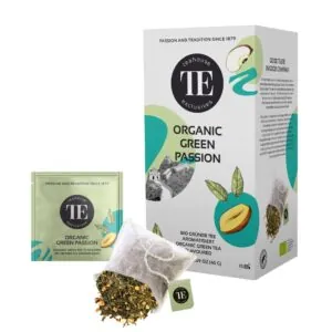 Herbata ORGANIC GREEN PASSION 3g : Orzeźwiająca i Egzotyczna Zielona Herbata - Teahouse Exclusives