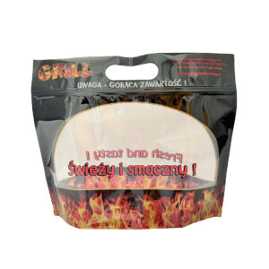 Torba foliowa doypack strunowa z rączką na kurczaka z rożna